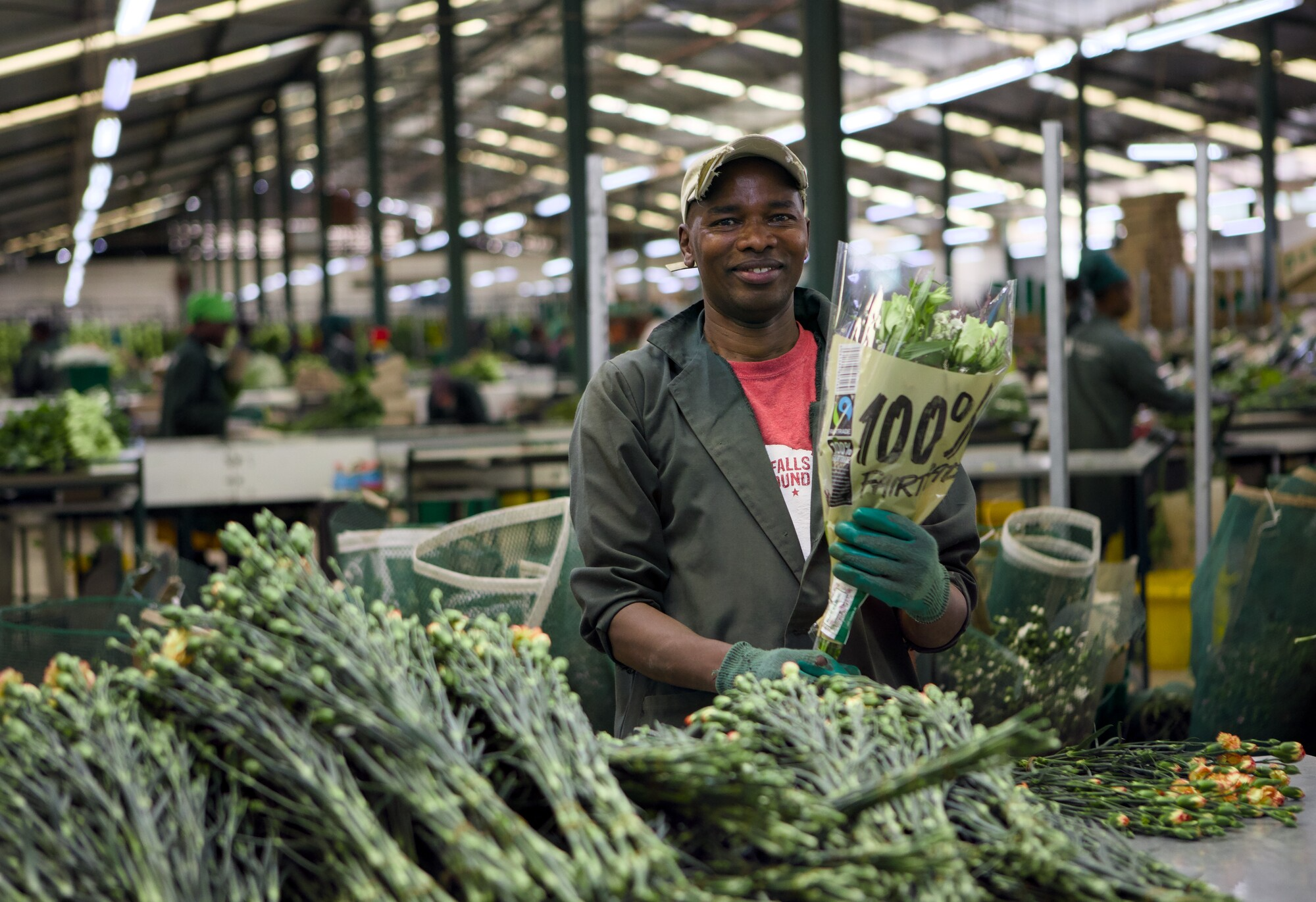 Francis Mutiso, dipendente di Kenya Bohemian Flowers