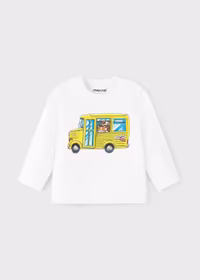 T-shirt PLAY WITH manica lunga bambino - 1