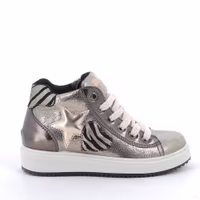 Sneakers Argento Lacci + Zip - 2
