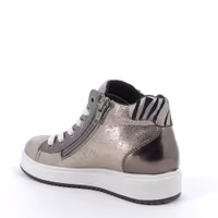 Sneakers Argento Lacci + Zip - 3