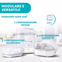 STERILIZZATORE A VAPORE  3 in 1 - 2