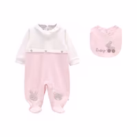 tutina con bavaglia neonata - 1