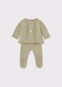 completo tricot fiori - 1
