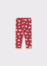 leggings stampa cuori - 2