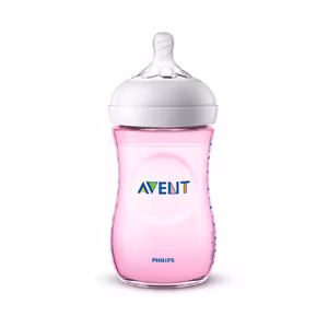 Biberon Natural 260ml in PP rosa