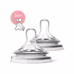 2 Tettarelle Natural Flusso Regolabile 3M+ AVENT 