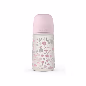Biberon Memories flusso medio 270ml rosa