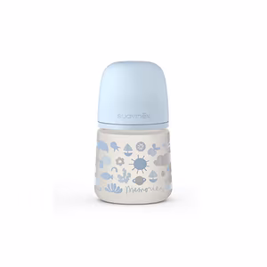 Biberon Memories flusso lento 150ml azzurro