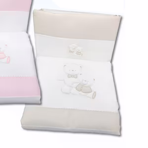 Piumotto Lettino Estraibile + Paracolpi e Federa BEIGE