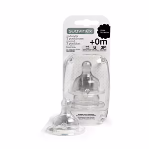 2x Tettarelle Suavinex Silicone 3 Posizioni 0m+