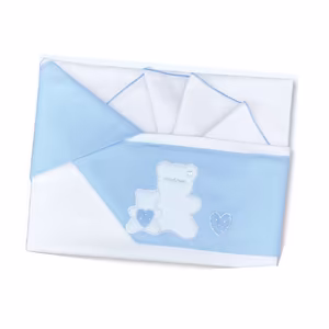 Set Lenzuola da Lettino (sotto, sopra e federa) AZZURRO