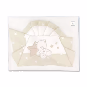 Set Lenzuola da Lettino (sotto, sopra e federa) BEIGE