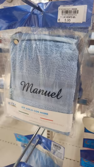 set asciugamano e bavetta