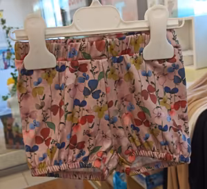 pantaloncino bimba fiori