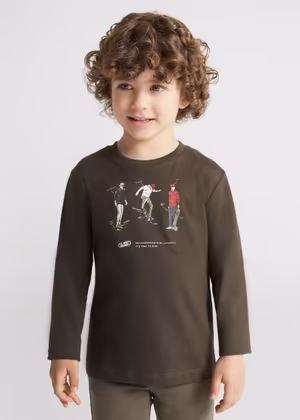 Maglia m/l con stampa