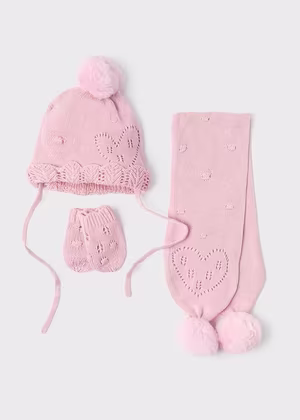 Set cappello+sciarpa+manopole