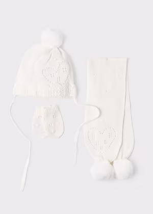 Set cappello+sciarpa+manopole