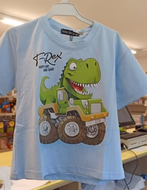 maglietta dinosauro