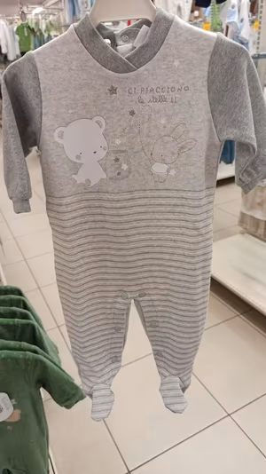 tutina interlock orso coniglio