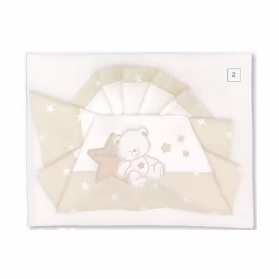 Set Lenzuola da Lettino (sotto, sopra e federa) BEIGE