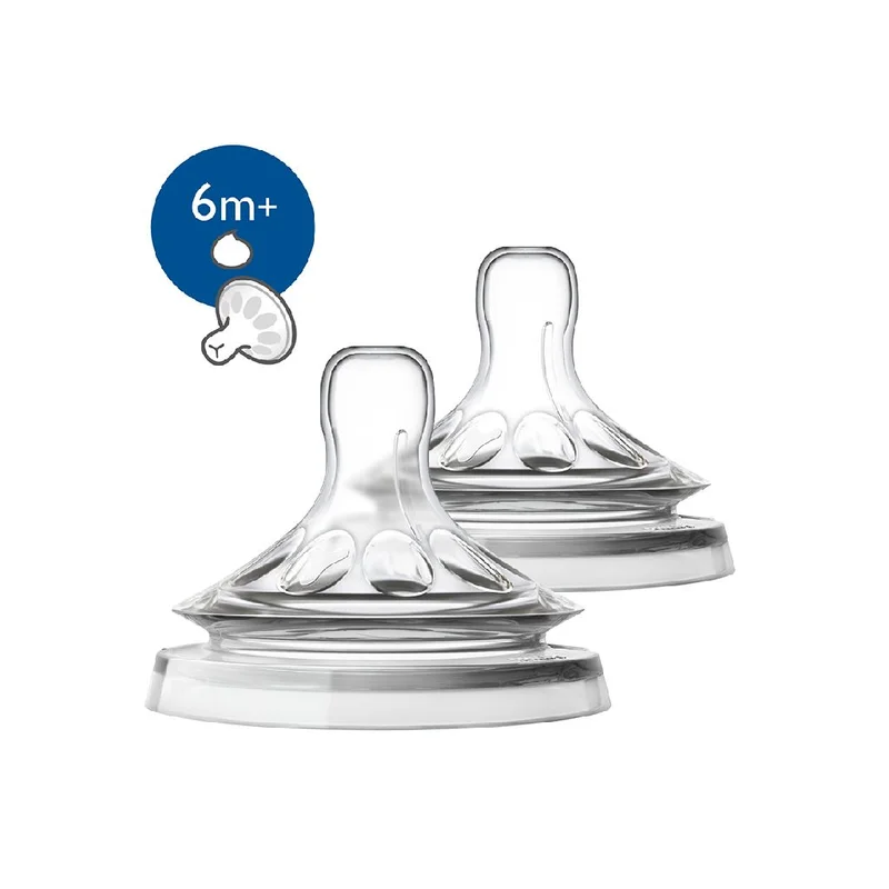 2 Tettarelle Natural per Liquidi Densi 6M+ AVENT