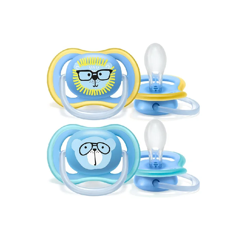 2 Succhietti Ultra Air 18+ Mesi in Silicone, AVENT