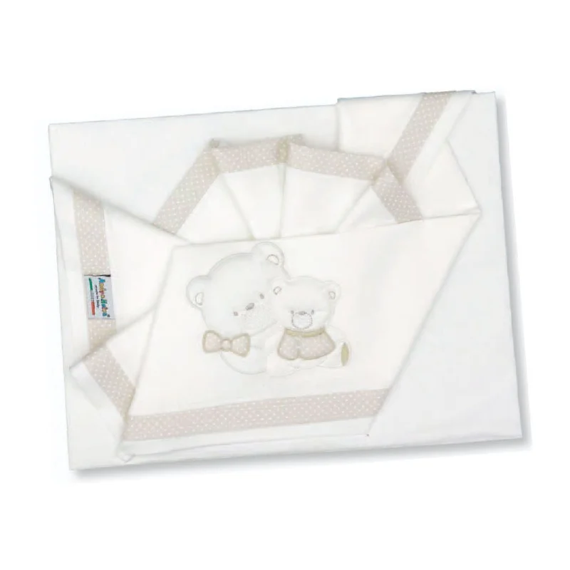 Set Lenzuola da Lettino (sotto, sopra e federa) BEIGE