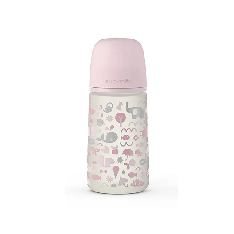 Biberon Memories flusso medio 270ml rosa