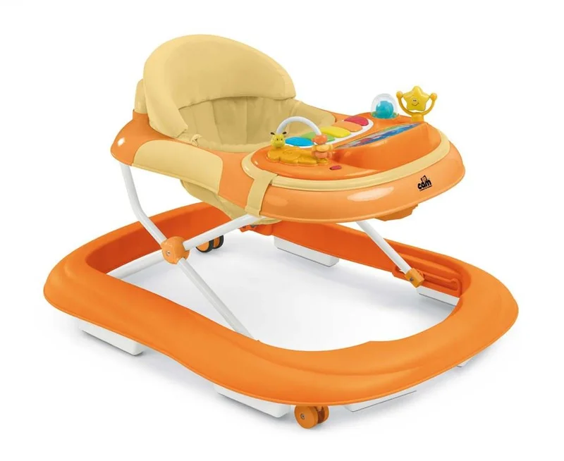 Girello arancio, ideale per i primi passi del bambino