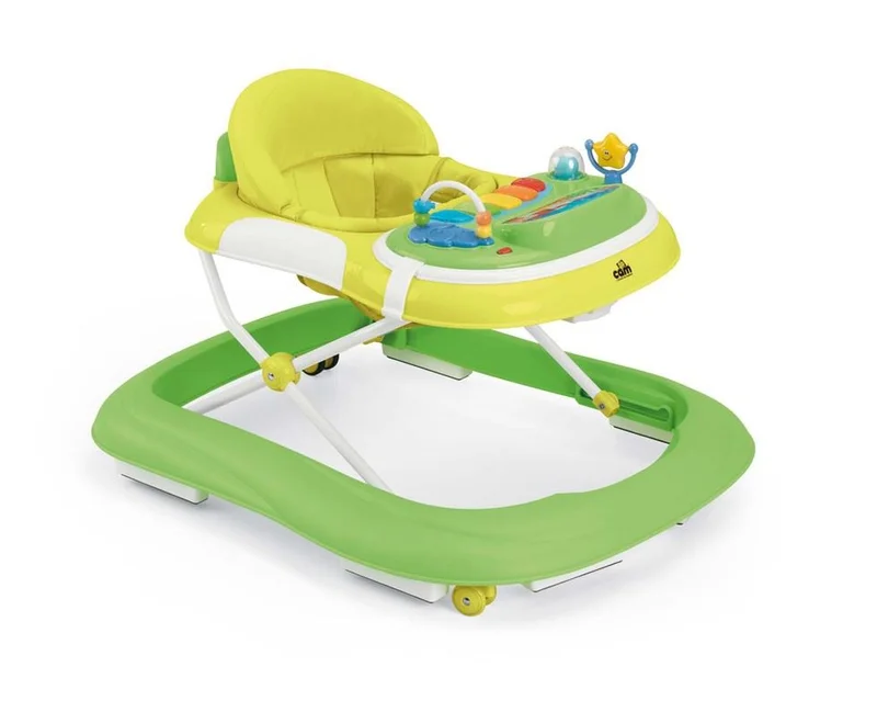 Girello verde, ideale per i primi passi del bambino