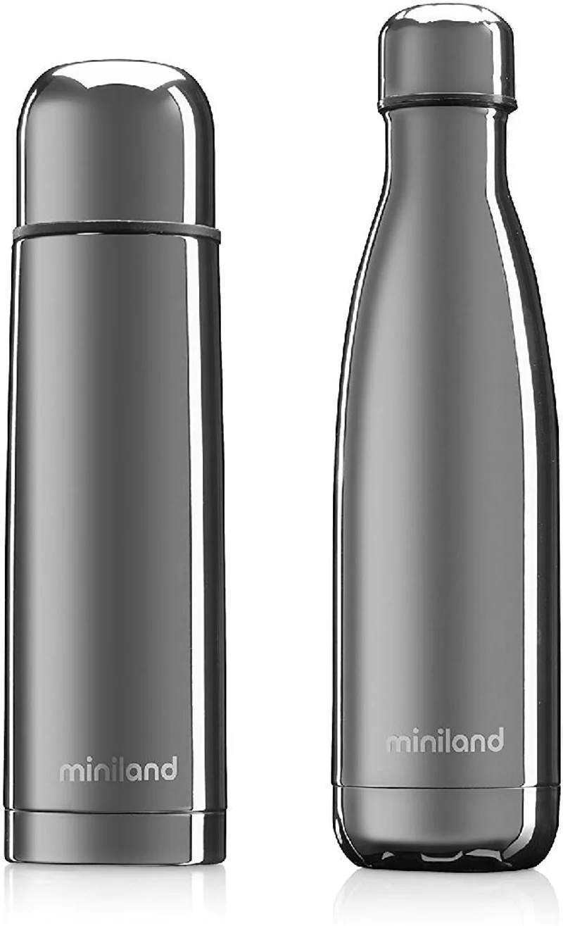 Miniland  Thermos e Bottiglia Mybabyme Silver - 500 Ml