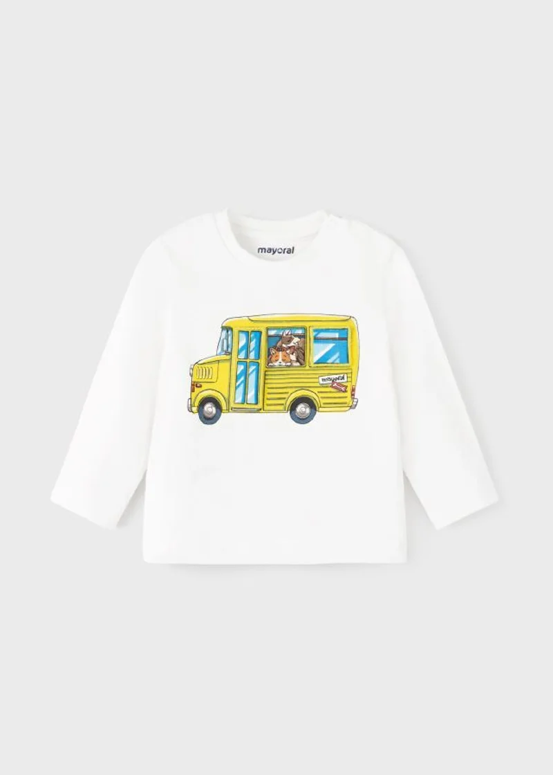 T-shirt PLAY WITH manica lunga bambino