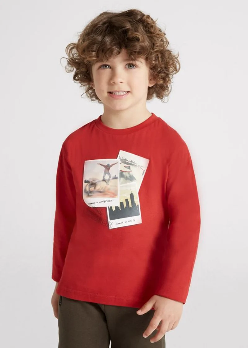Maglia m/l con stampa