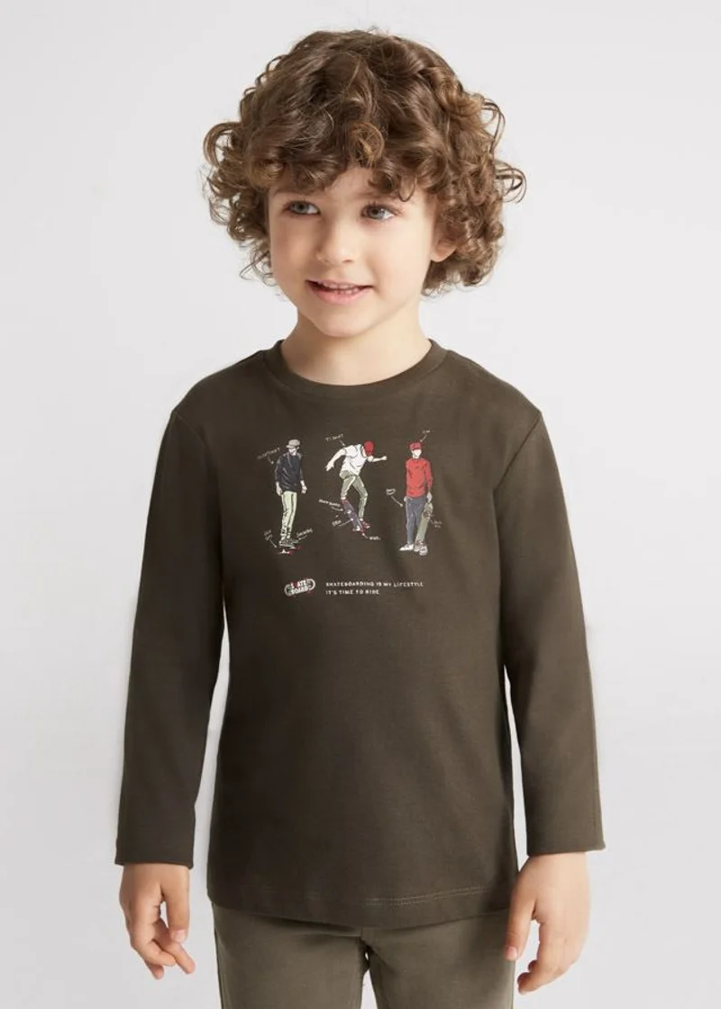 Maglia m/l con stampa
