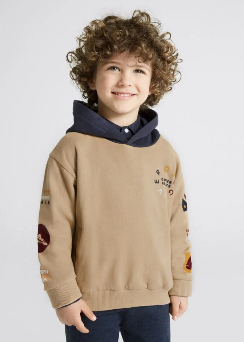 Pullover bimbo con cappuccio