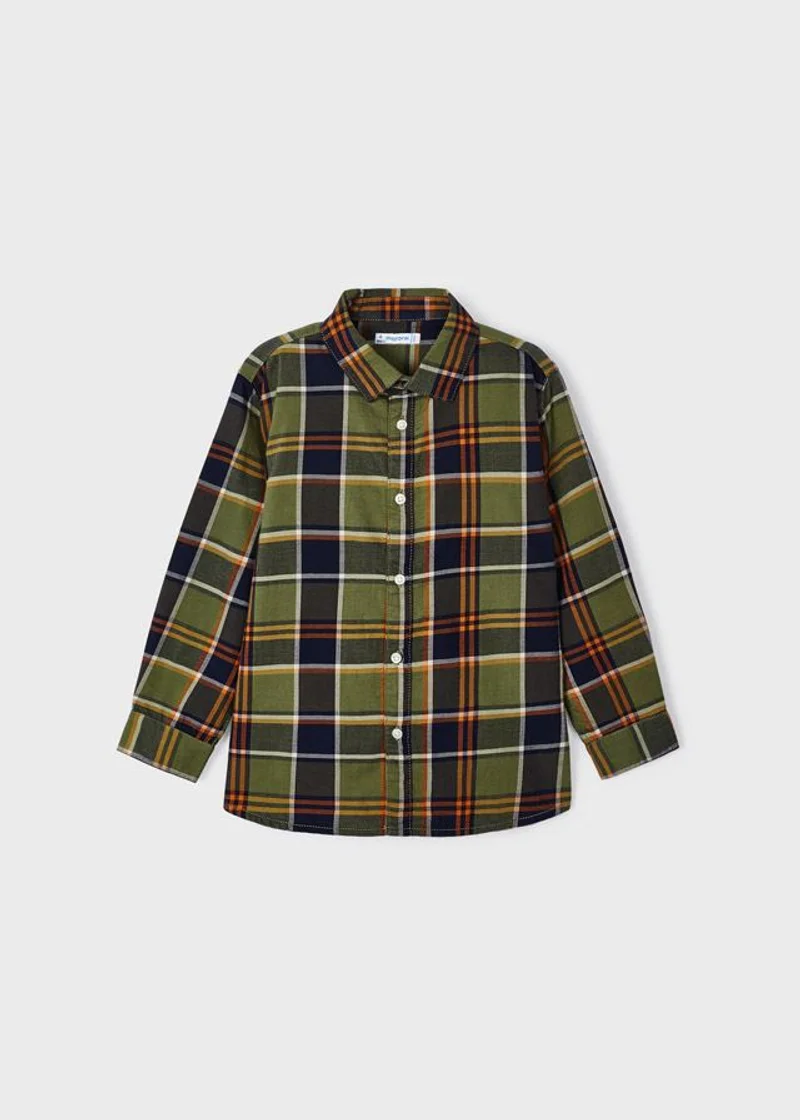 camicia m/l quadri