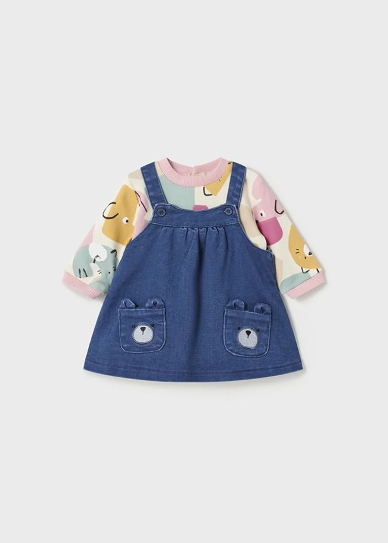 vestitino jeans + felpa