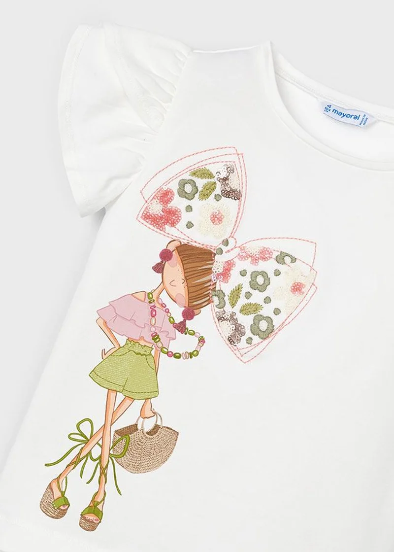 t-shirt bimba stampa
