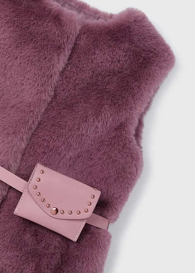 gilet pelliccia +cintura