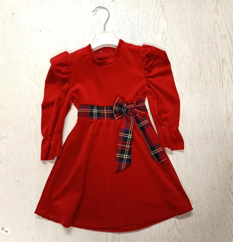 vestito bimba con fiocco