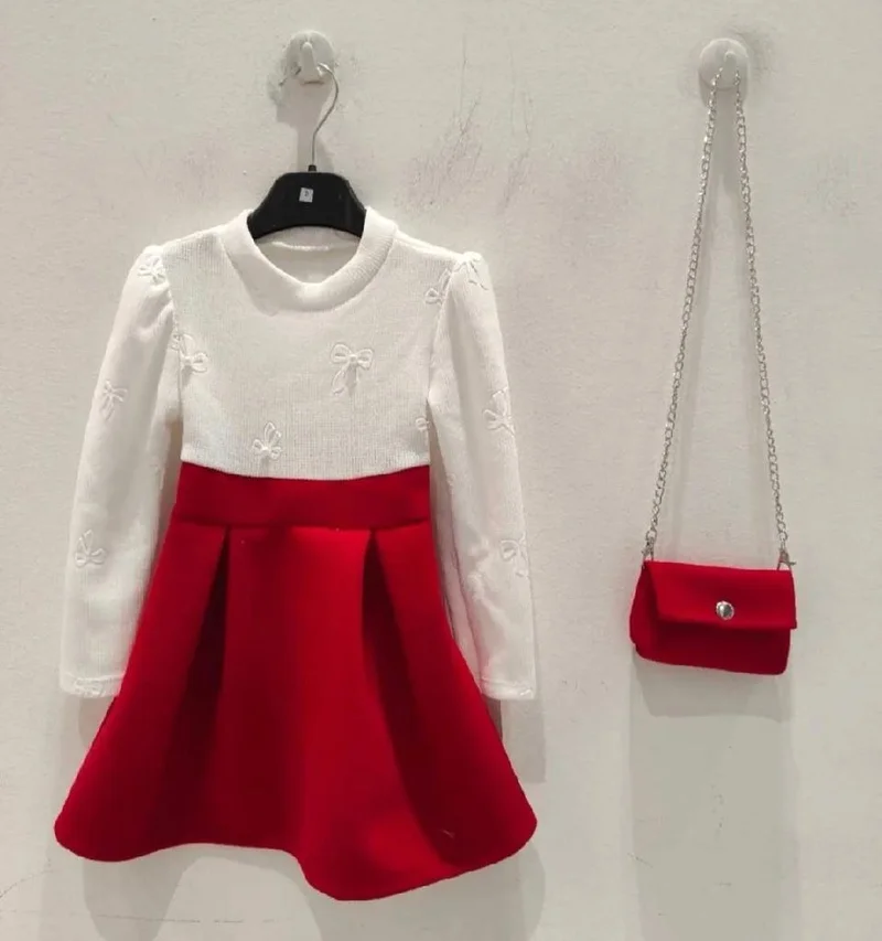 vestito fiocchi perle