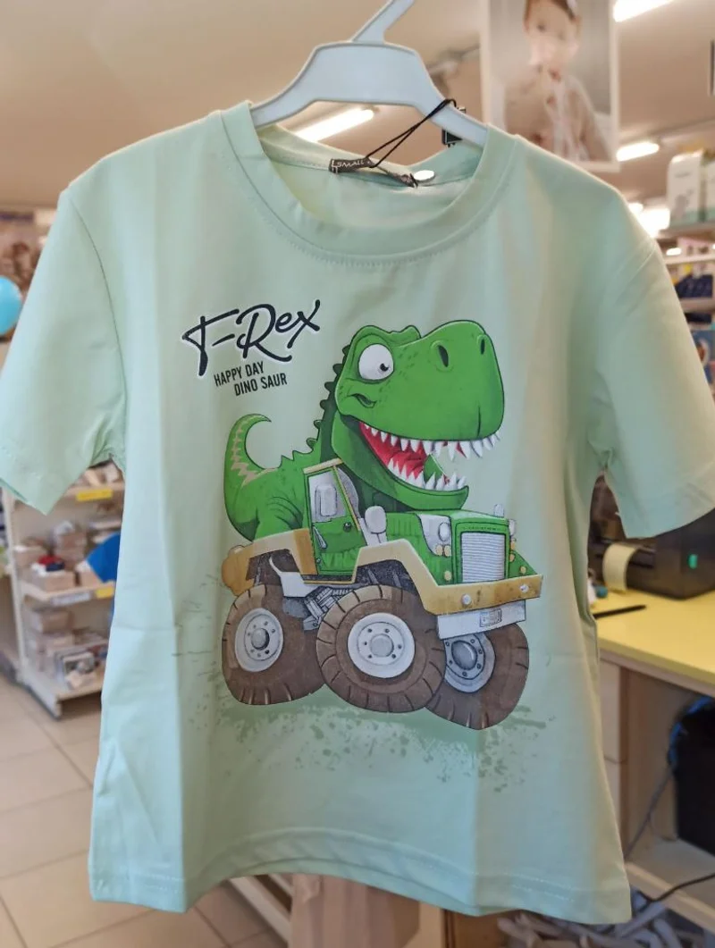 maglietta dinosauro